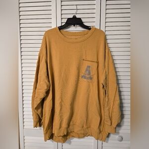 Aerie Tan Ribbed Sweatshirt